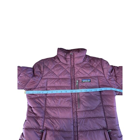 Patagonia Women's Radalie Puffer Jacket Burgundy Winter Insulated Basic Medium - Picture 11 of 13